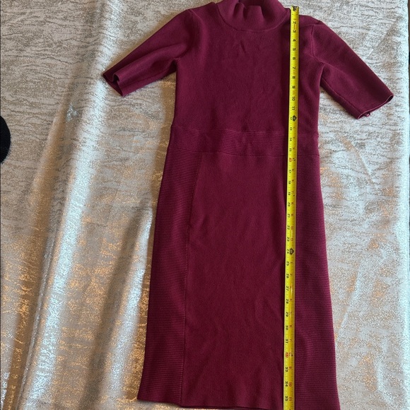 Guess Burgundy Midi Dress - Picture 5 of 7